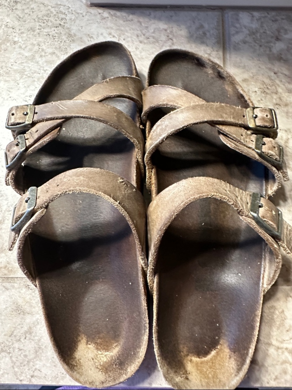 Birkenstock Franca Leather Two-Strap Sandals